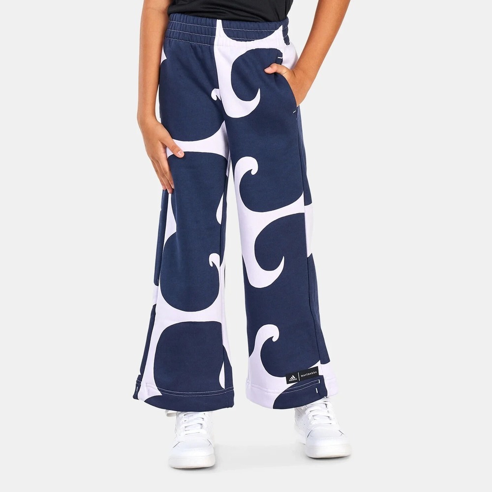 Adidas x Marimekko Wide Leg Girl's Small Purple Tint Sweatpants NWT Comfy School